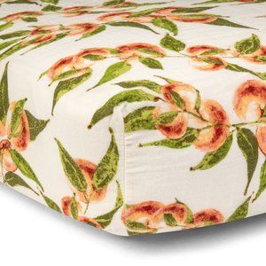 NEW! MilkBarn Organic Crib Sheet - Peaches